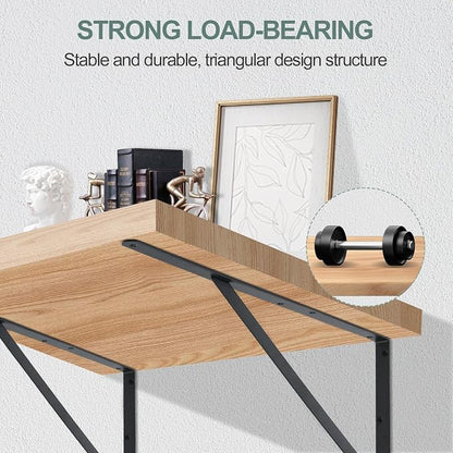 12 Pack L22 x H 12" Black Heavy Duty Shelf Brackets - Image 5