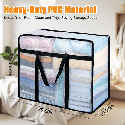 6 Pack Clear Blanket Storage Bags - Image 2