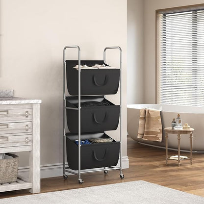 ELYKEN 120L Vertical Rolling Laundry Hamper - Image 9