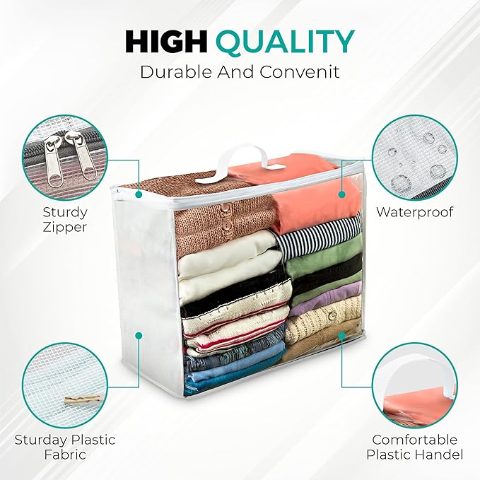 3 pack Clear Plastic Storage Bag - Image 6