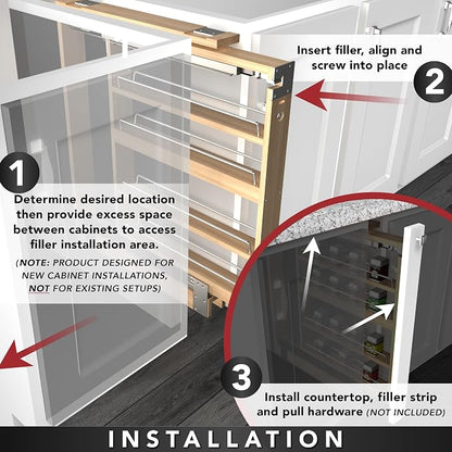 Rev-A-Shelf 6"W x 33"H Pull Out Quad Shelf Organizer - Image 7