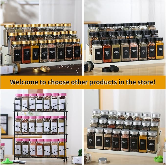 48Pcs Spice Jars Containers - Image 8