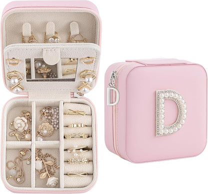 Birthday Gifts For Women, Initial Jewelry Box, Travel Jewelry Case, Gifts for by Unknown