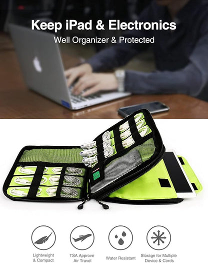 Luxtude Electronic Organizer Travel Case Large, Cord Organizer Travel, Large - Image 2