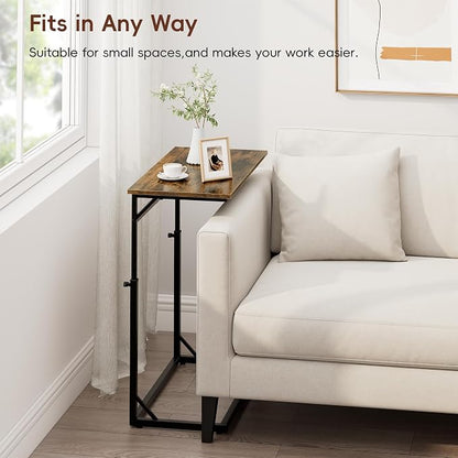 Vagusicc C Shaped End Table, Tall Side Table - Image 9
