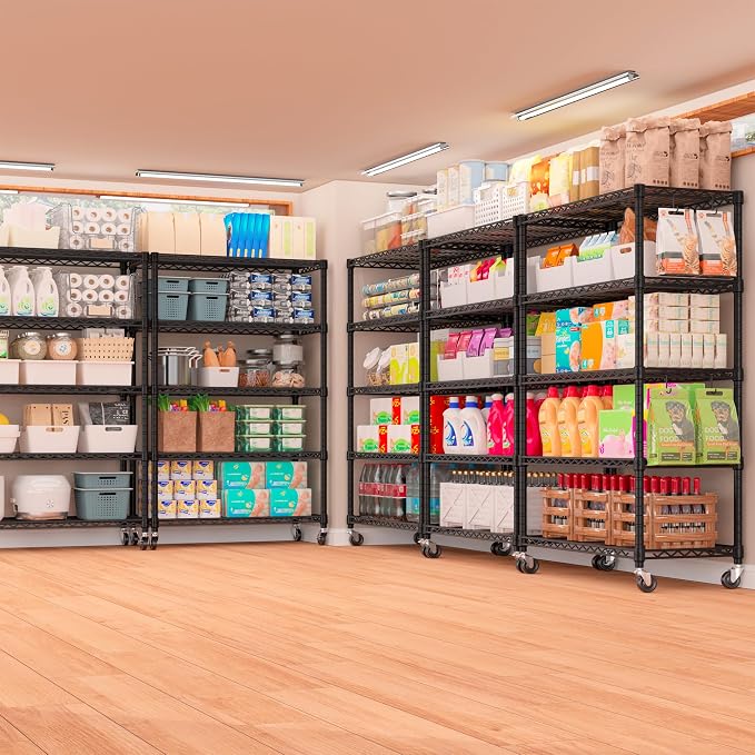 PrimeZone 36" W x 16" D x 79" H Wire Storage Shelves - Image 2