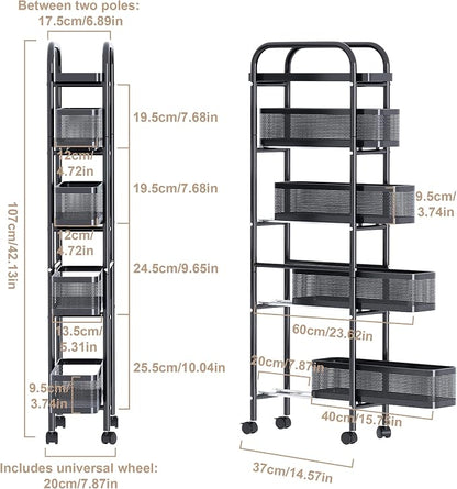 UMDONX Slim Storage Cart 5 Tier - Image 2