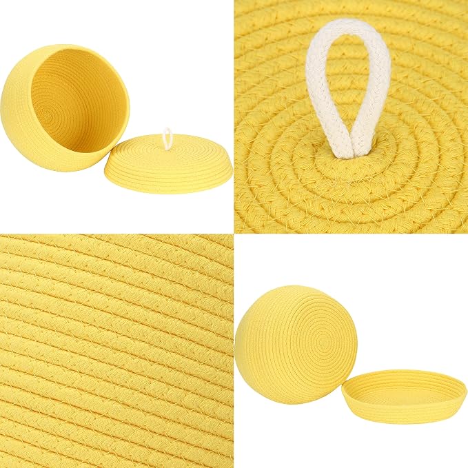 Sea Team Round Cotton Rope Storage Basket - Image 5