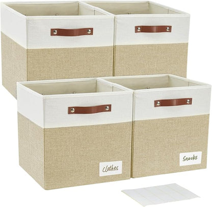 Collapsible Fabric Storage Cube Bins by Bagnizer
