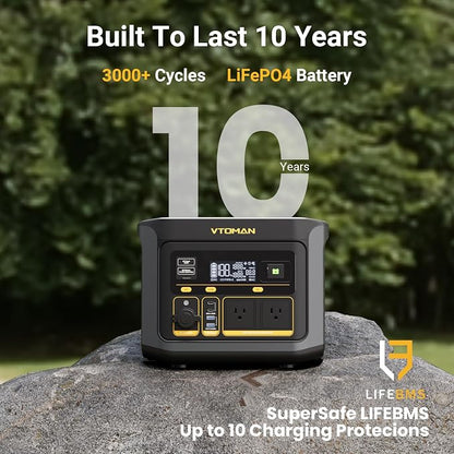 VTOMAN FlashSpeed 600 Portable Power Station 600W - 499Wh Solar Generator - Image 3