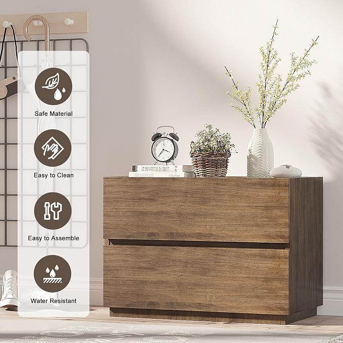 woodtalks Stackable 2 Drawer Dresser, Storage Cabinet - Image 7