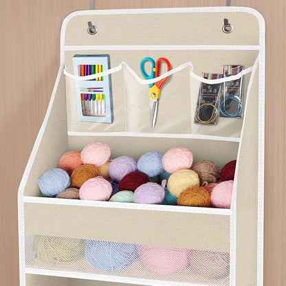 Univivi 6-Shelf Over Door Hanging Organizer Fabric Baby Door Storage - Image 4