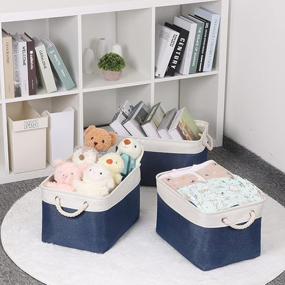 Bidtakay Storage Baskets Collapsible Decorative Storage Bins - Image 9