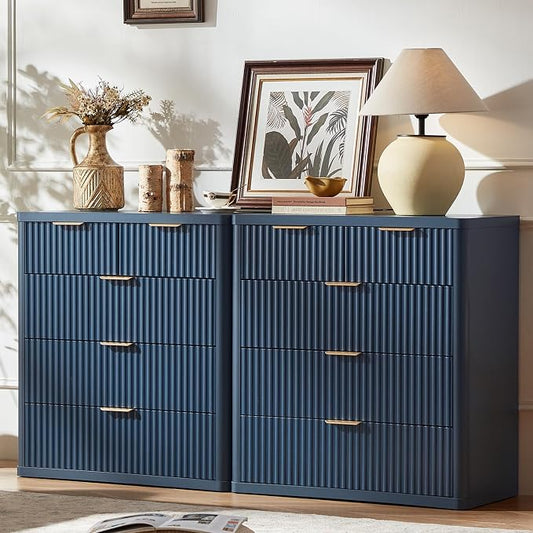 LEYAOYAO Fluted 5 Drawers Dresser by LEYAOYAO-Findtheshiningpointofyourideallife%EF%BC%81