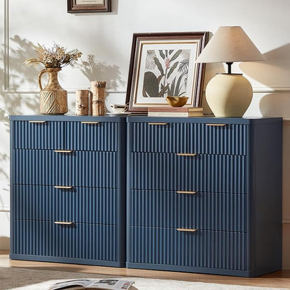 LEYAOYAO Fluted 5 Drawers Dresser - Image 6