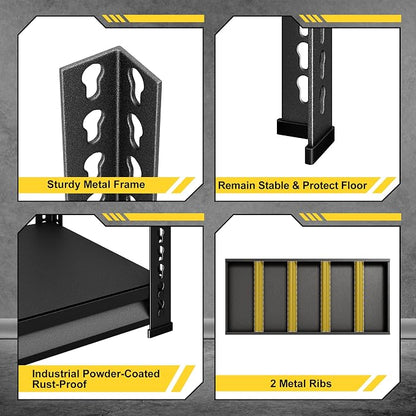 48" W Garage Shelving Heavy Duty，3000LBS Loads Metal Shelving Units and Storage - Image 5