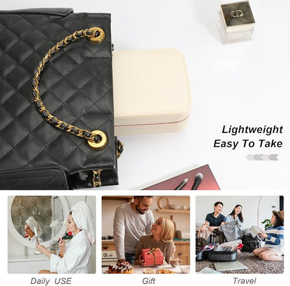 Travel Jewelry Case, Small Jewelry Organizer Box Portable Jewellery Box - Image 4