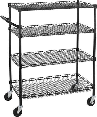 Finnhomy 4 Tier Heavy Duty Commercial Grade Rolling Cart by Finnhomy