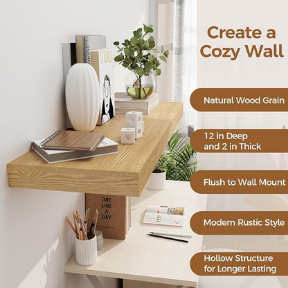 Floating Shelves 36 Inch Long, 12 Inch Deep Floating Shelves - Image 5