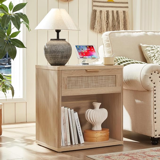 LEYAOYAO Rattan Nightstands Set of 2 - Image 8