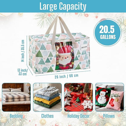 VENO 4 Pack Moving Bags, Large Christmas Storage Bins - Image 4