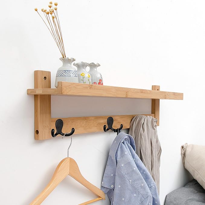 IBosins 16 Pack Heavy Duty Double Prong Coat Hooks Wall Mounted - Image 6