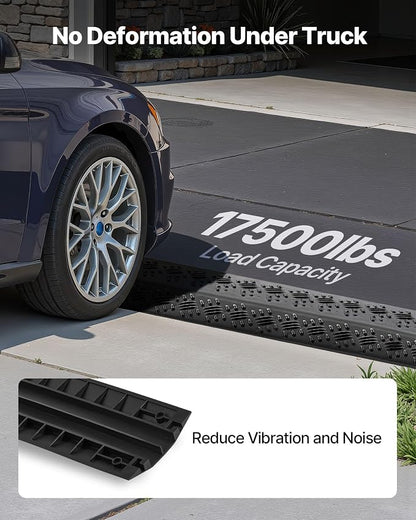 VEVOR 1 Pack Drop Over Cable Cover, 2 Channel Heavy Duty Cable Hose Protector - Image 3