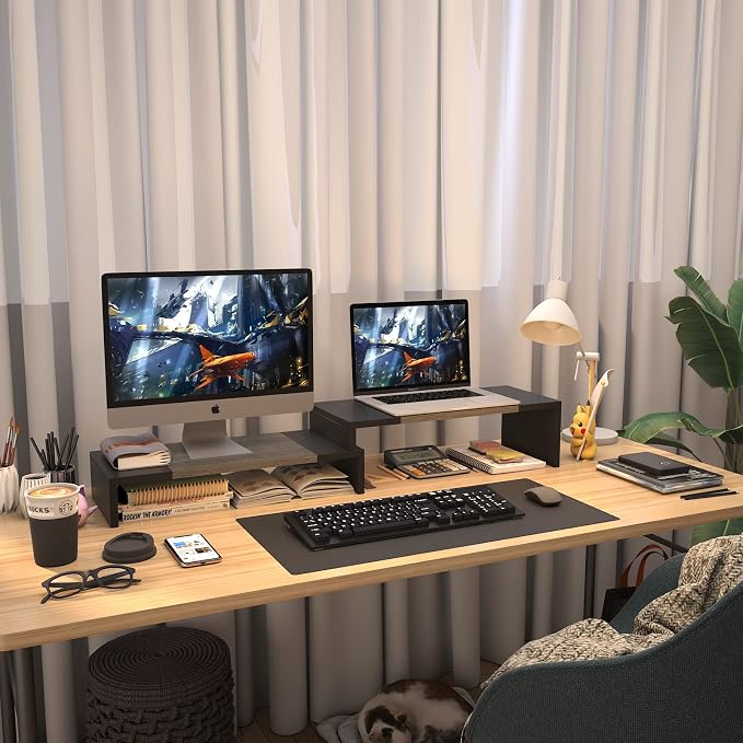 WESTREE Dual Monitor Stand Riser - Image 2