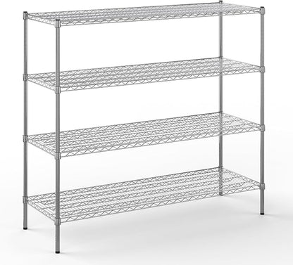 21" Deep x 60" Wide x 54" Height Wire Shelving Kit | 4-Tier | NSF Commercial by Regal+Altair
