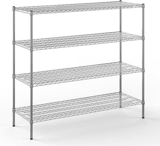 21" Deep x 60" Wide x 54" Height Wire Shelving Kit | 4-Tier | NSF Commercial by Regal+Altair