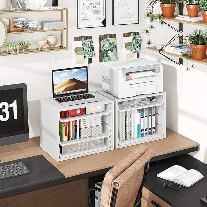Simple Trending Desk File Organizers, 4-Tier Letter Tray Paper Organizer - Image 6