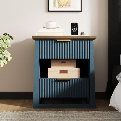 HIFYOBRO Fluted Nightstands Set of 2 - Image 2