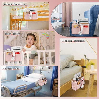 Bedside Caddy Bedside Storage Organizer Hanging Bunk Bed Dorm Room - Image 5