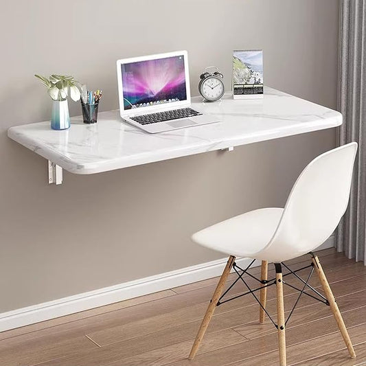 Wall Mounted Folding Table, Floating Wall Desk by SKVSKV