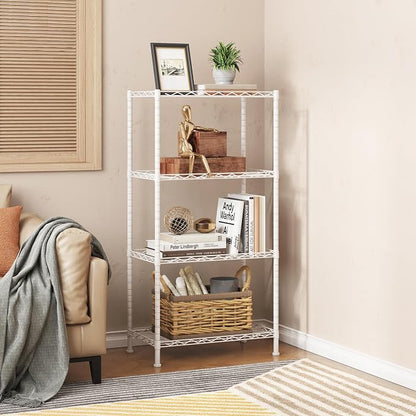 HOMEFORT 4-Shelving Unit, Adjustable Wire Shelving, Metal Wire Shelf Rack - Image 6