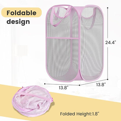 Strong Mesh Pop-up Laundry Hamper, Quality Pop Up Hampers - Image 9