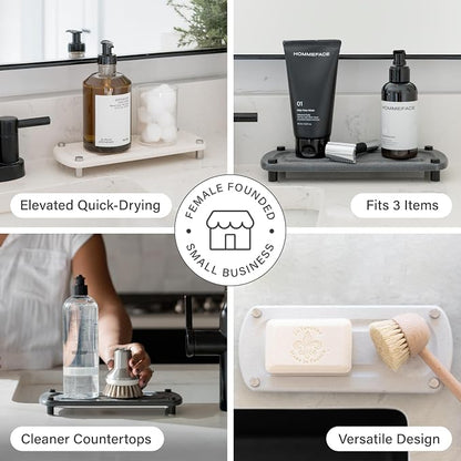 Dorai Home Sink Caddy – Water-Absorbing Stone Tray - Image 3