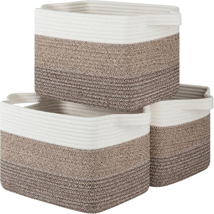 Storage Basket for Organizing, Woven Baskets for Storage, Rectangle Decorative by OIASKET