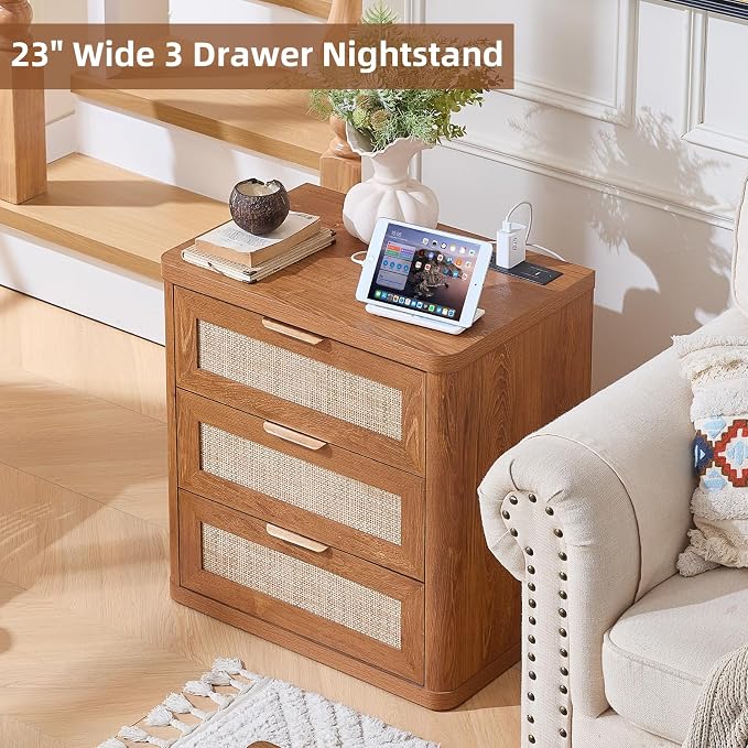 LEYAOYAO Rattan Night Stand - Image 8