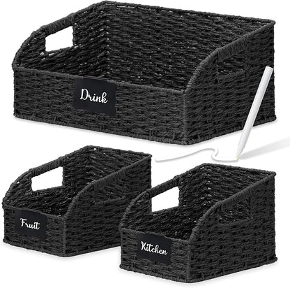 Wicker Baskets for Organizing, Kitchen Counter by Unknown