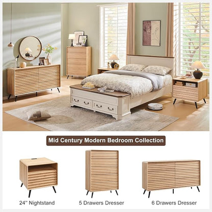 RedLemon 5 Drawers Dresser for Bedroom, Chest of Drawers - Image 3