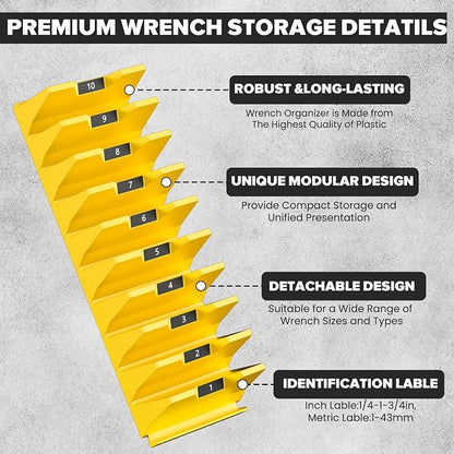 80PCS Modular Wrench Organizer Wrench Holder - Image 6