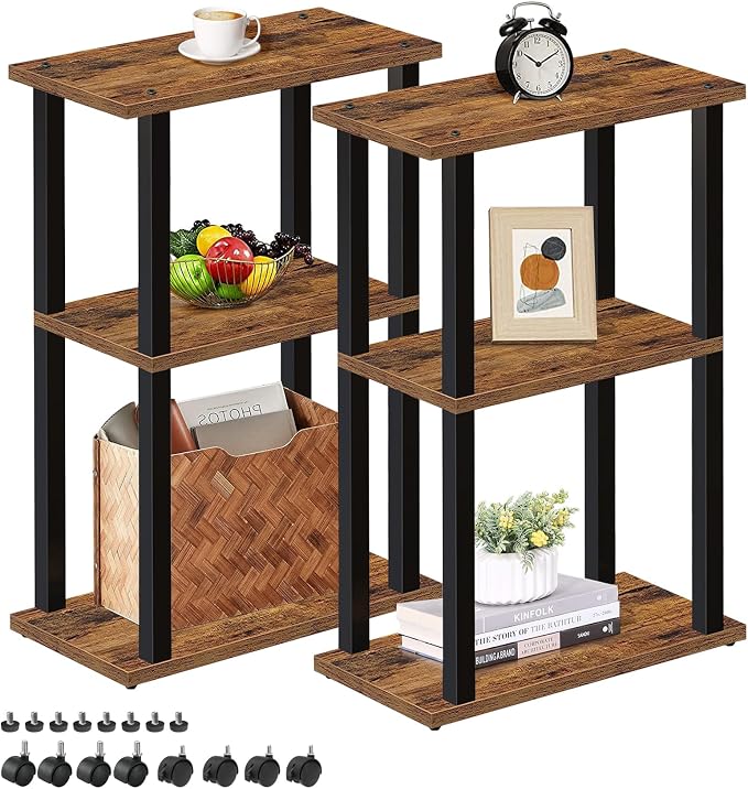 TUTOTAK Small Side Table, Narrow End Table, Bedside Table, Couch Side Table by ChoosetutotakFurnitureBuildYourCozyHome