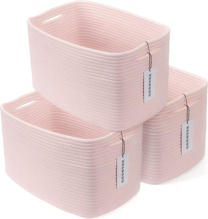 Cotton Rope storage Basket Bins Woven Basket by XUANGUO