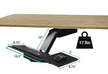 Uncaged Ergonomics KT2-b Under-Desk Adjustable Height & Angle Sit to Stand Up - Image 4