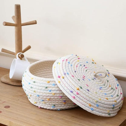 Sea Team Round Cotton Rope Storage Basket - Image 3