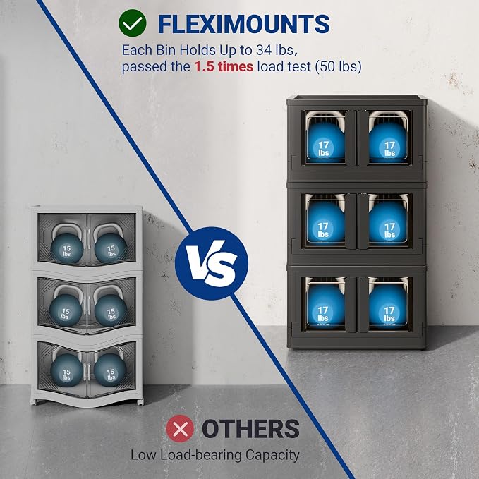 FLEXIMOUNTS 150 QT Stackable Storage Bins - Image 4