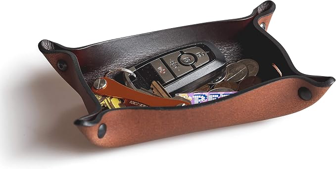 Main Street Forge Leather Valet Tray by MainStreetForge
