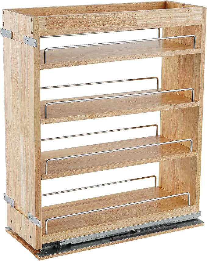 DINDON Pull Out Spice Rack Cabinet Organizer by DINDON