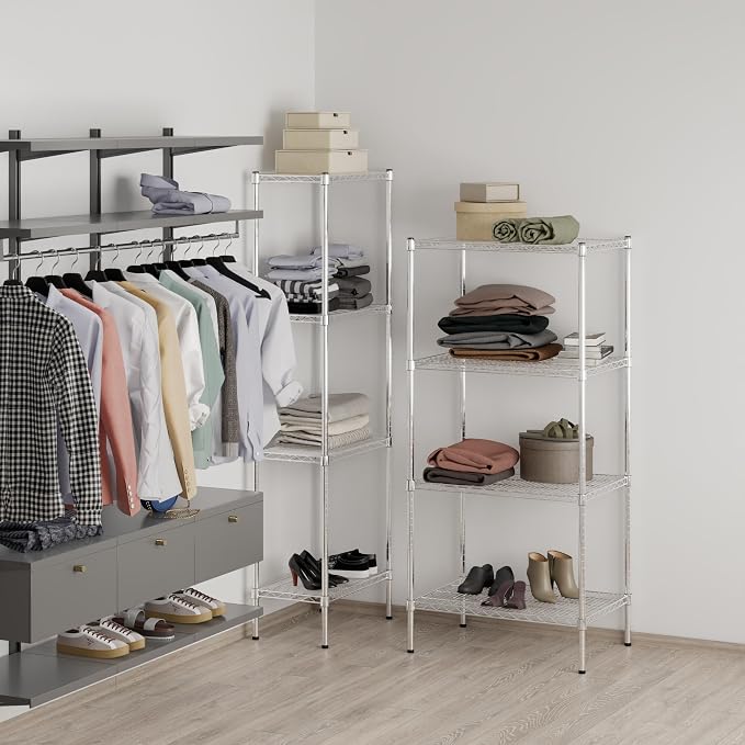 21" Deep x 30" Wide x 64" Height Wire Shelving Kit | 4-Tier | NSF Commercial - Image 7